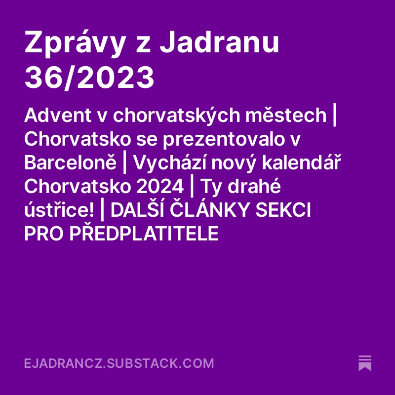 Zprávy z Jadranu 36/2023